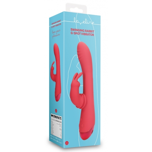 Vibro Swinging Rabbit 22 cm Pink