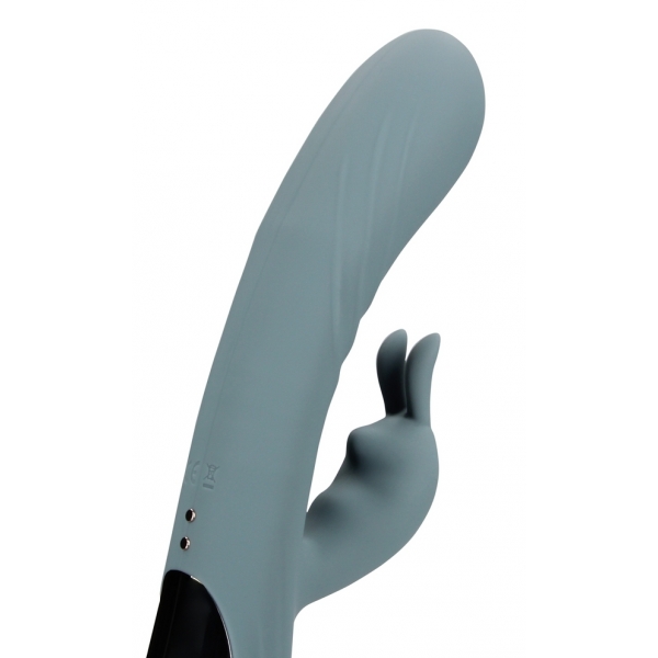 Vibro Rabbit Fingering Motion 23 cm Grau