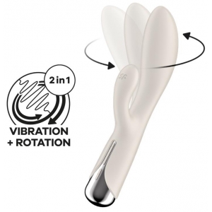 Satisfyer Coelho giratório Vibro Rabbit 1 11 x 3,5 cm Bege