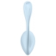 Vibromasseur Connecté Point G SMOOTH PETAL 8.5 x 3.8cm Bleu Clair