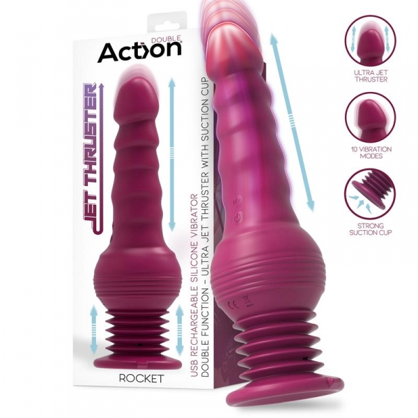 Dildo vibrante Rocket 13 x 4,2 cm