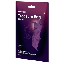 Satisfyer Bolsa de arrumação Treasure Bag XL púrpura