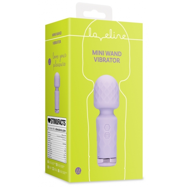 Mini Wand Vibrator Loveline 12 cm Violett