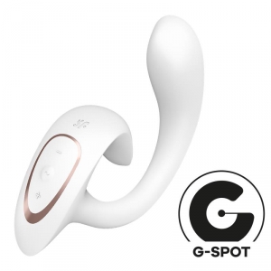 Satisfyer Vibro Konijn G Voor Godin 1 16 x 3,8cm Wit