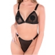 Seductor Conjunto de 2 Piezas S/M Negro