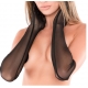 Seductores Guantes Largos Transparentes Negro