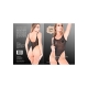 Seductor body negro con tanga transparente