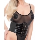 Corset À Lacets Croco CINCHERY Noir