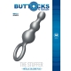 ToyJoy Buttocks The Stuffer 3-Balls Metallic Silicone Plug Grey