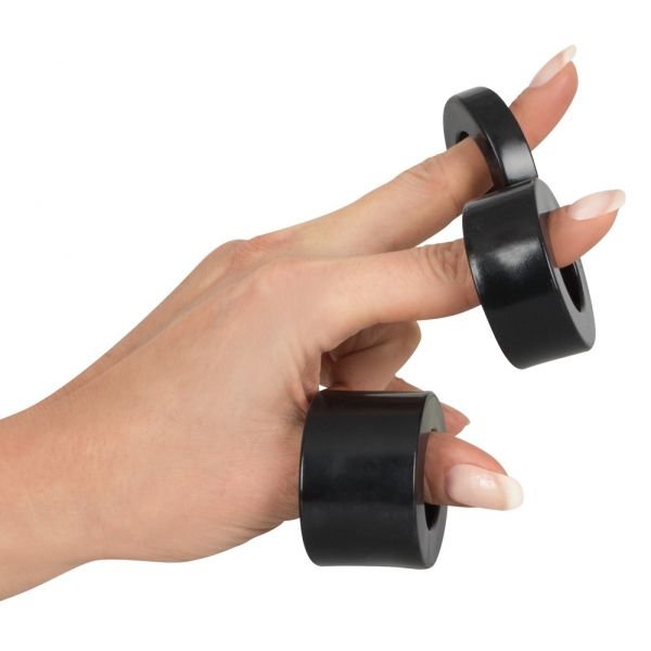 Set di 3 barelle nere da 25 mm per lo stretching