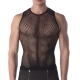 Fishnet Tank Top Stefano BLACK