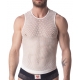 Stefano Mesh Tank Top White