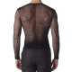 Fishnet Long Sleeve Capo BLACK