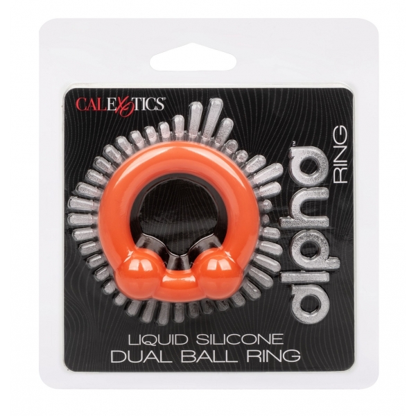 Cockring Alpha Dual Ball 37 mm Arancione