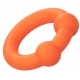 CalExotics Alpha Liquid Silicone Dual Ball Ring Orange