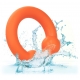 CalExotics Alpha Liquid Silicone Dual Ball Ring Orange