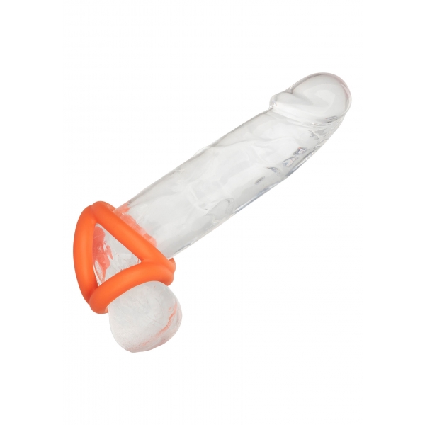 Alpha Tri-Ring Ballstretcher in silicone 38 mm Arancione