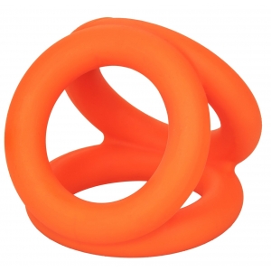 alpha ring Alpha Tri-Ring Ballstretcher in silicone 38 mm Arancione