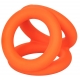 Alpha Tri-Ring Ballstretcher in silicone 38 mm Arancione