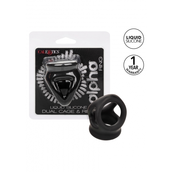 Alpha Dual 37 mm Silicone Ballstretcher Black