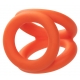 Alpha Tri-Ring Silicone Ballstretcher 38 mm Laranja