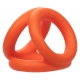 Alpha Tri-Ring Ballstretcher in silicone 38 mm Arancione