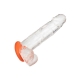 CalExotics Alpha Liquid Silicone Prolong Large Ring Orange