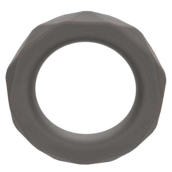 CalExotics Alpha Liquid Silicone Prolong Prismatic Ring Grey