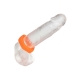 CalExotics Alpha Liquid Silicone Prolong Sexagon Ring Orange