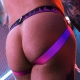 Jockstrap EQUALIZER Breedwell Noir-Rose neon