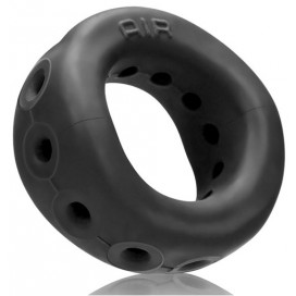 Oxballs [SIL|TPR] Air Airflow Vented Cock Ring - Black Ice