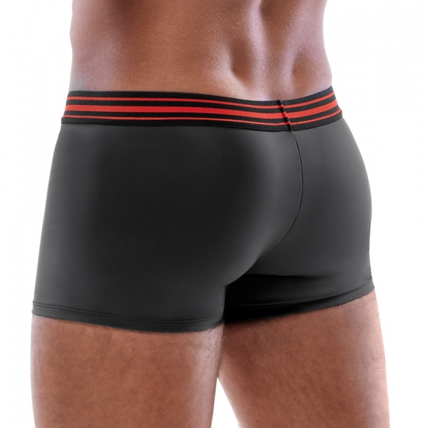 Boxer con zip Tillio Nero-Rosso