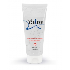 Just Glide Glijmiddel met aardbeiensmaak 200ml