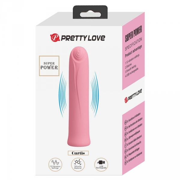 Mini-Vibro Curtis Pretty Love 10 x 2cm Rosa