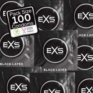 EXS Préservatifs latex noirs BLACK x100