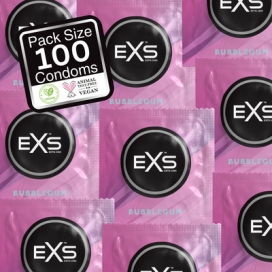 EXS Condones con sabor a chicle x100