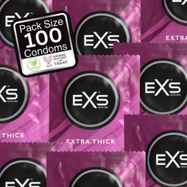 EXTRA SAFE thick condoms x100