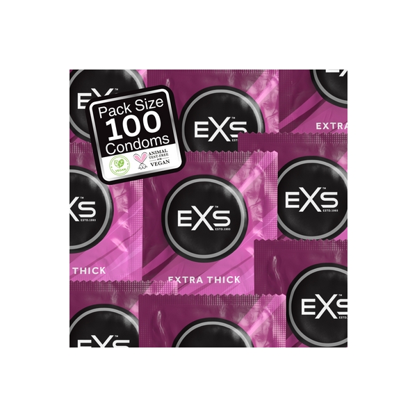 EXTRA SAFE thick condoms x100