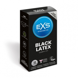 Latex condooms zwart x12