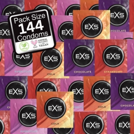 Preservativos con sabor a mezcla de sabores x144