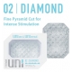 Gaine de masturbation UNI 02 DIAMOND Tenga