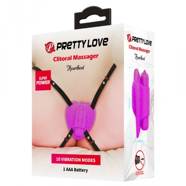 Heartbeat Slip Vibrator mit Harness