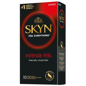 Manix Préservatifs perlés sans latex SKYN Intense Feel x10