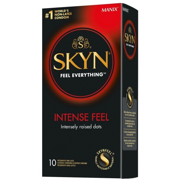 Skyn Intense Feel latex-free pearl condoms x10