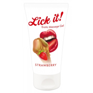 Lick it! Gel de Massagem Morango 50ml