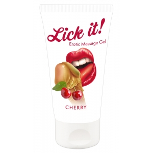 Lick it! Gel de masaje de cereza 50 ml