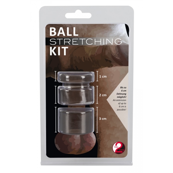 Set of 3 Ballstretchers Stretching Kit Grey