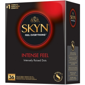 Manix Préservatifs perlés sans latex SKYN Intense Feel x36