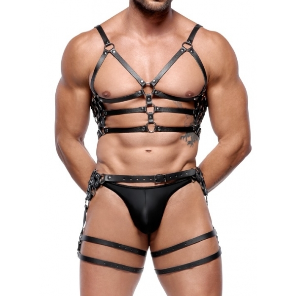 Leatherset Torso and Thigh Harness M/L