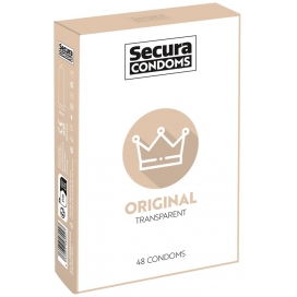 Secura Condoms Préservatifs en latex Original x48